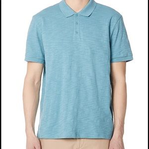 Vince slub Polo t shirt XXL Teal